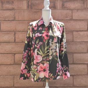Tommy Bahama Silk Floral Print Shirt